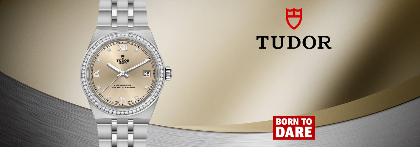 TUDOR watch with diamond bezel
