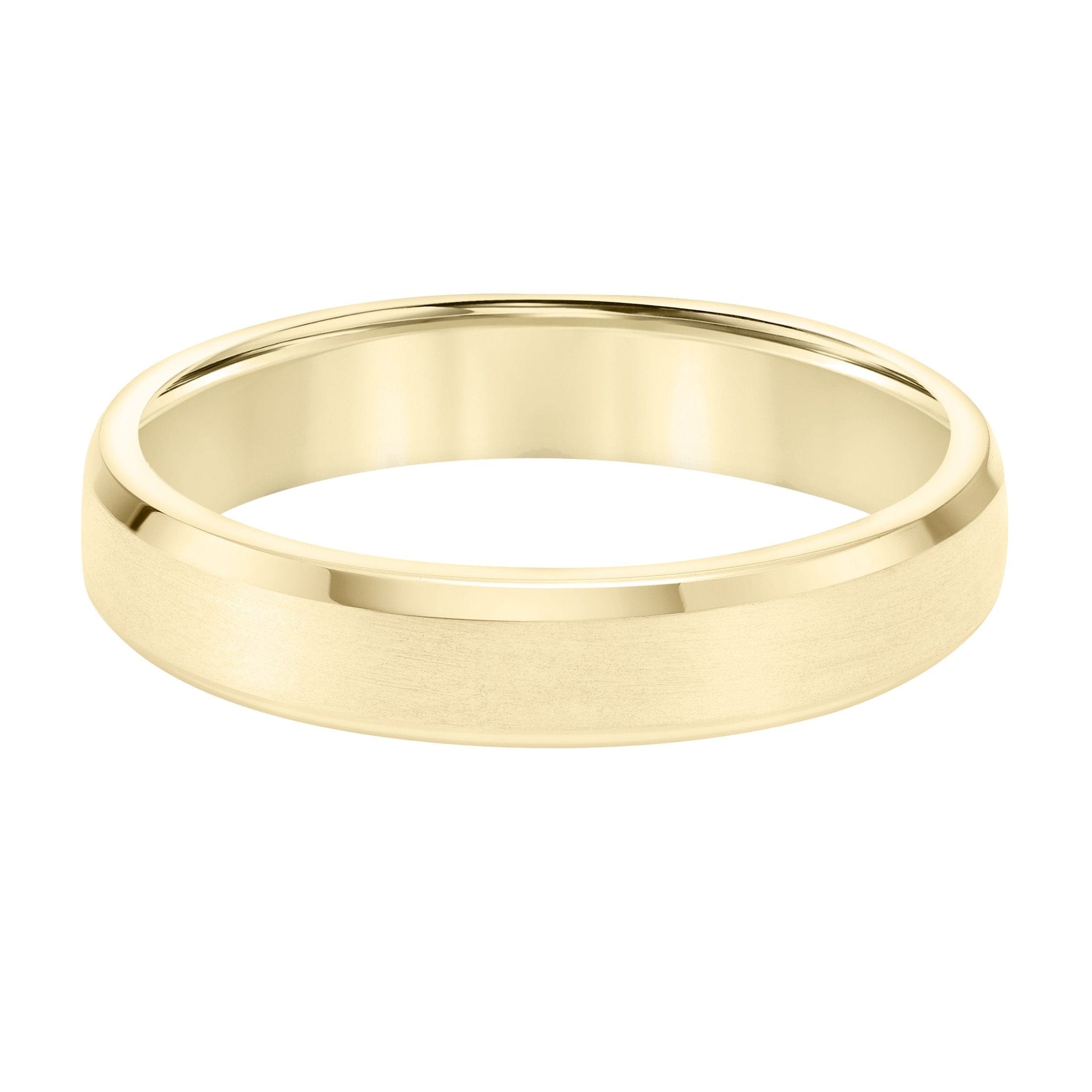 14K Yellow Gold Polished Satin Band
