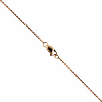 14K Rose Gold Breast Cancer Pink Sapphire Necklace