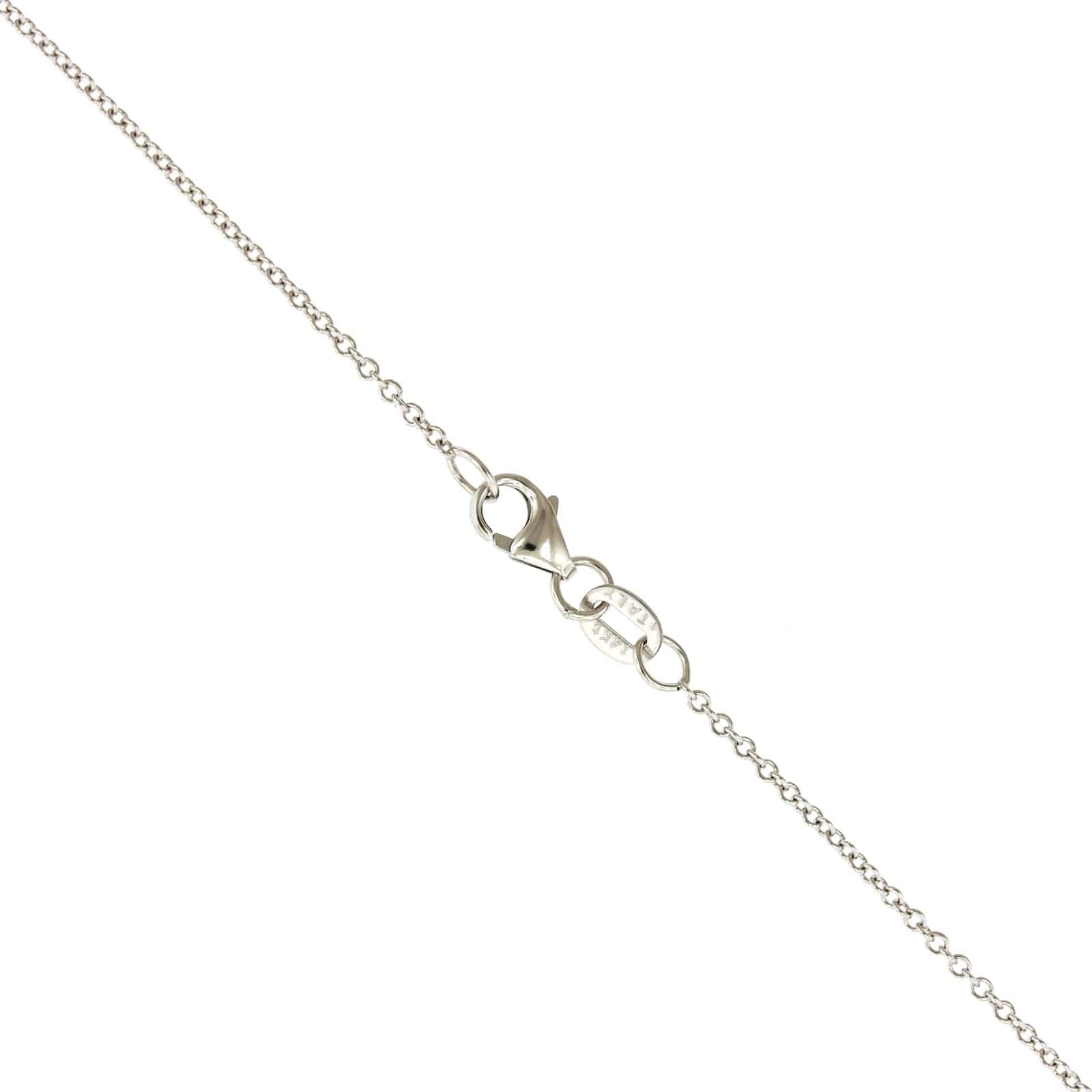 14K Tri Color Twist Diamond Pendant