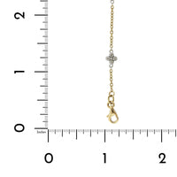 14K Two-Tone Quad Station Diamond Bracelet, 14k yellow and white gold, Long's Jewelers