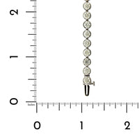 14K White Gold Bezel Set Diamond Tennis Bracelet, 14k white gold, Long's Jewelers