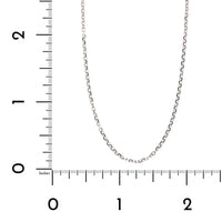 14K White Gold Diamond Cut Cable Chain, 14k white gold, Long's Jewelers