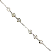 14K White Gold Diamond by the Yard Diamond Bracelet, 14k white gold, Long's Jewelers