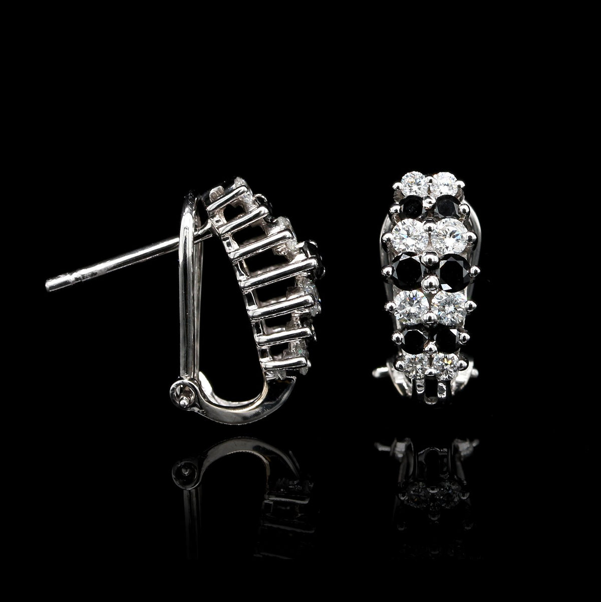 14K White Gold Estate Diamond Earrings, Gold, Long's Jewelers