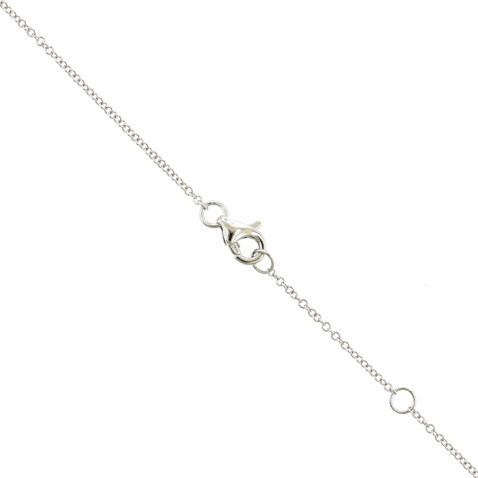 14K White Gold Lapis Diamond Halo Pendant,14k white gold, Long's Jewelers