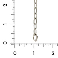 14K White Gold Pave Diamond Link Bracelet, 14k white gold, Long's Jewelers