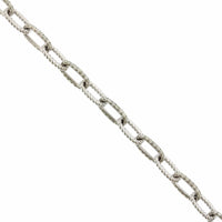 14K White Gold Pave Diamond Link Bracelet, 14k white gold, Long's Jewelers