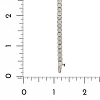 14K White Gold Princess Cut Diamond Tennis Bracelet