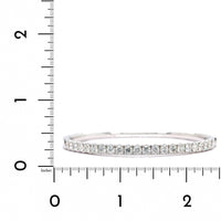 14K White Gold Prong Set Diamond Bangle