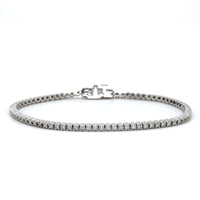 14K White Gold Prong Set Diamond Tennis Bracelet, 14k white gold, Long's Jewelers