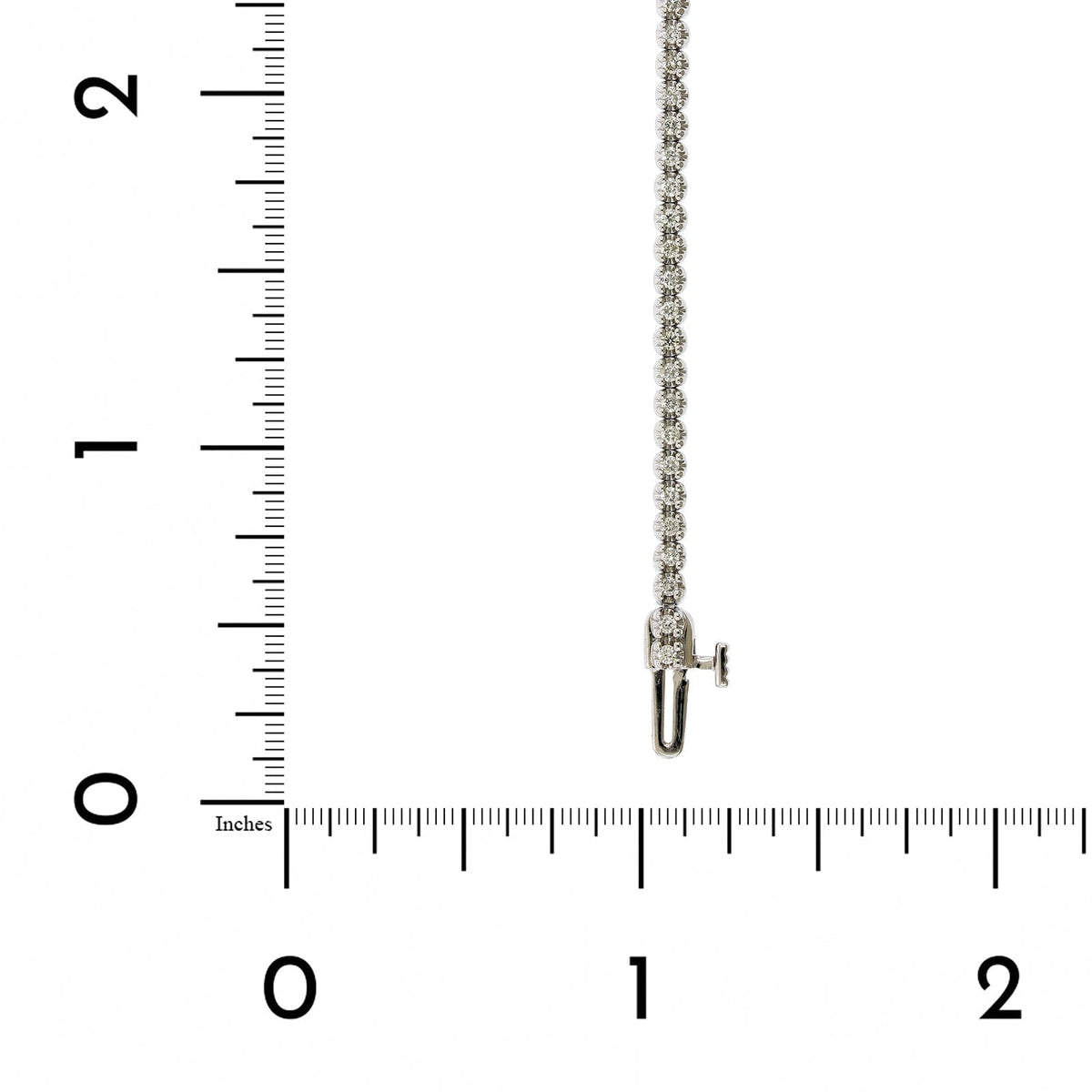 14K White Gold Prong Set Diamond Tennis Bracelet, 14k white gold, Long's Jewelers