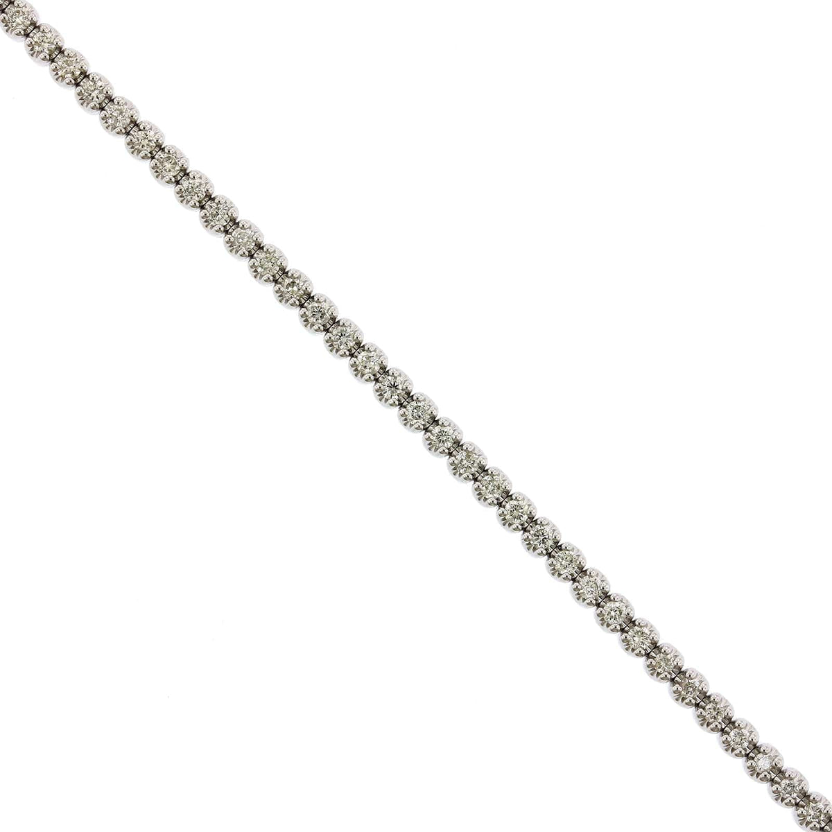 14K White Gold Prong Set Diamond Tennis Bracelet, 14k white gold, Long's Jewelers