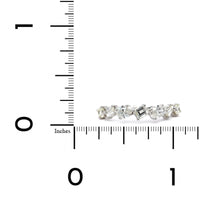 14K White Gold Round and Baguette Diamond Ring, 14k white gold, Long's Jewelers