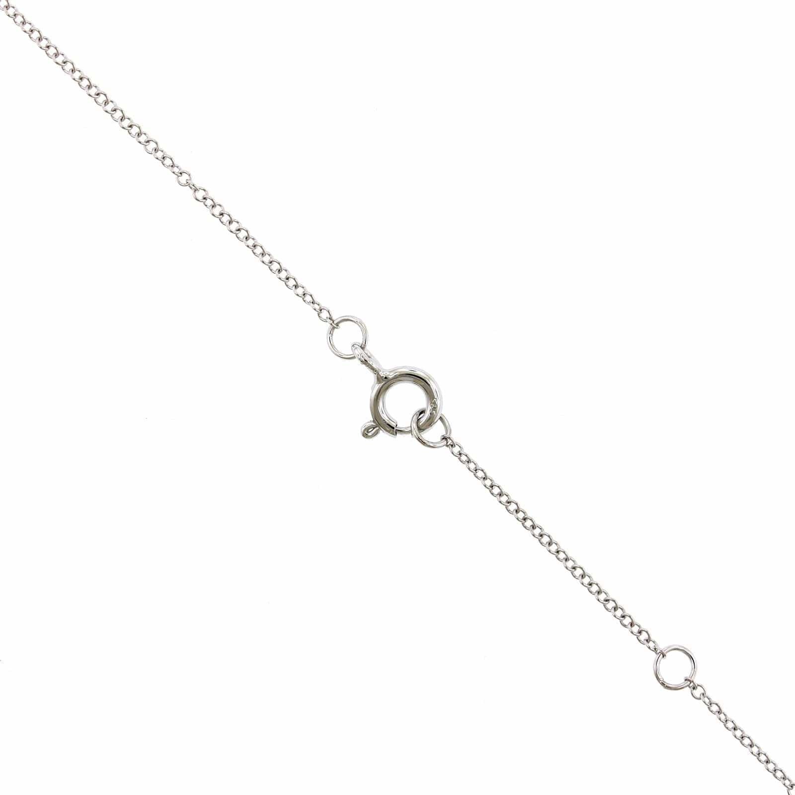 14K White Gold Ruby Diamond Halo Pendant,14k white gold, Long's Jewelers