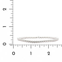 14K White Gold Stretch Bead Bracelet