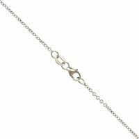 14K White Gold Twist Diamond Pendant