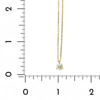14K Yellow Gold 3 Prong Solitaire Diamond Pendant, 14k yellow gold, Long's Jewelers