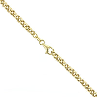 14K Yellow Gold Belcher Chain Pave Diamond Necklace, 14k yellow gold, Long's Jewelers