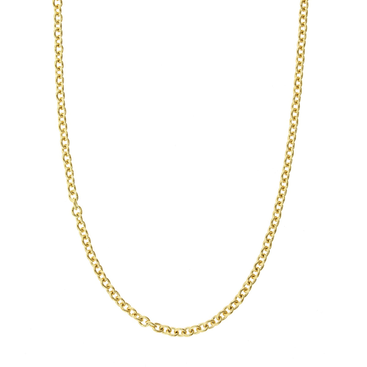 14K Yellow Gold Cable Chain, 14k yellow gold, Long's Jewelers