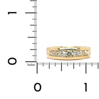 14K Yellow Gold Channel Set Diamond Band, yellow gold, Long's Jewelers