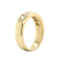 14K Yellow Gold Channel Set Diamond Band, yellow gold, Long's Jewelers