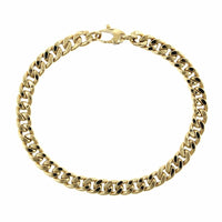 14K Yellow Gold Curb Chain Bracelet, Gold, Long's Jewelers