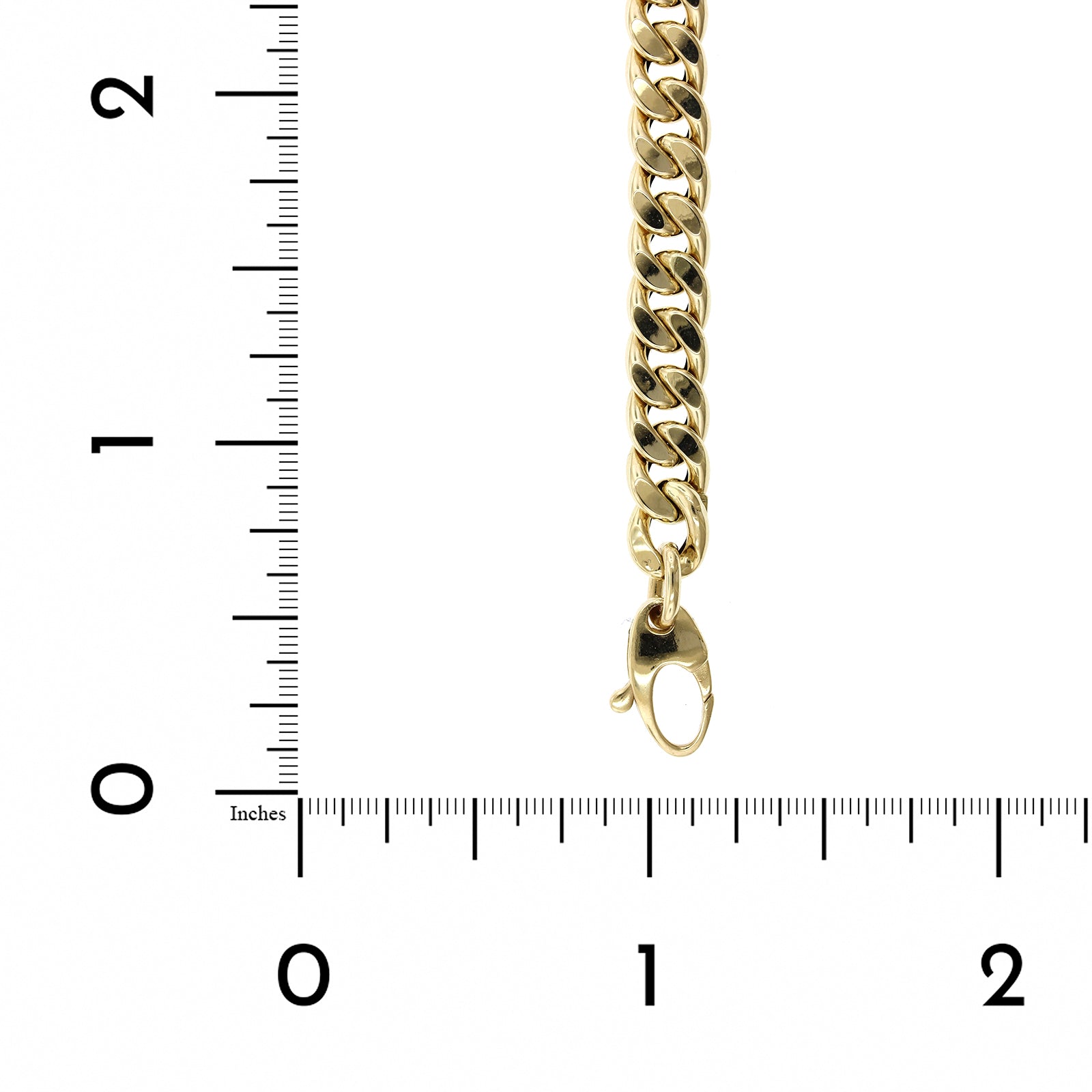 14K Yellow Gold Curb Chain Bracelet, Gold, Long's Jewelers