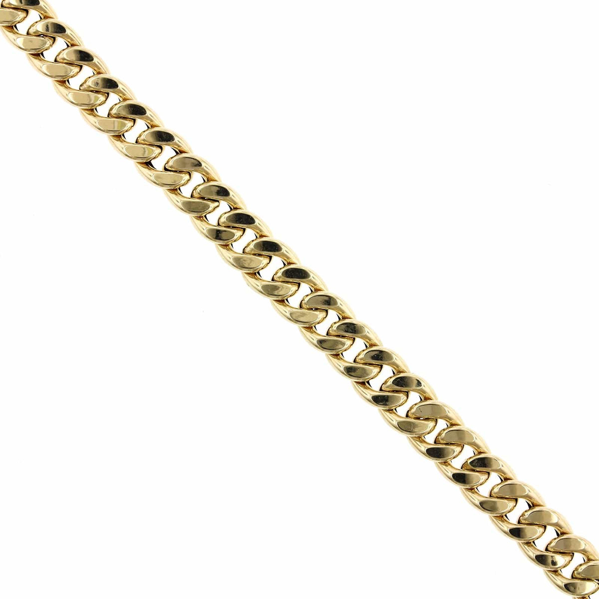 14K Yellow Gold Curb Chain Bracelet, Gold, Long's Jewelers