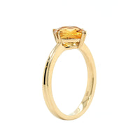 14K Yellow Gold Cushion Citrine Ring, 14K yellow gold, Long's Jewelers