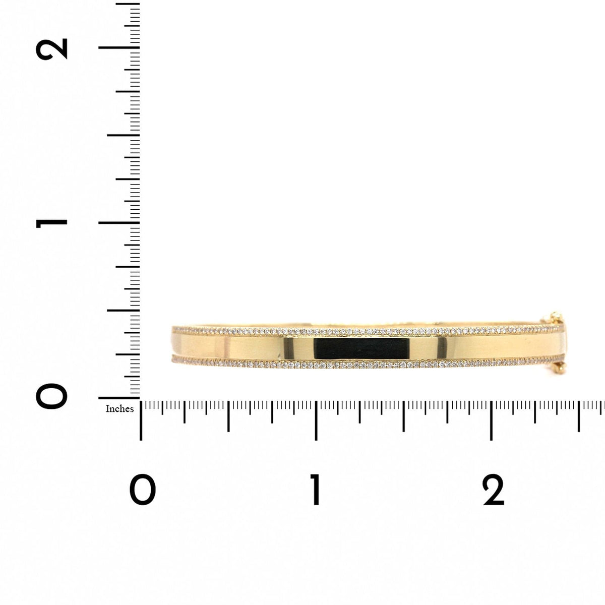 14K Yellow Gold Diamond Bangle Bracelet