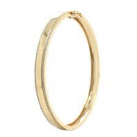 14K Yellow Gold Diamond Bangle Bracelet
