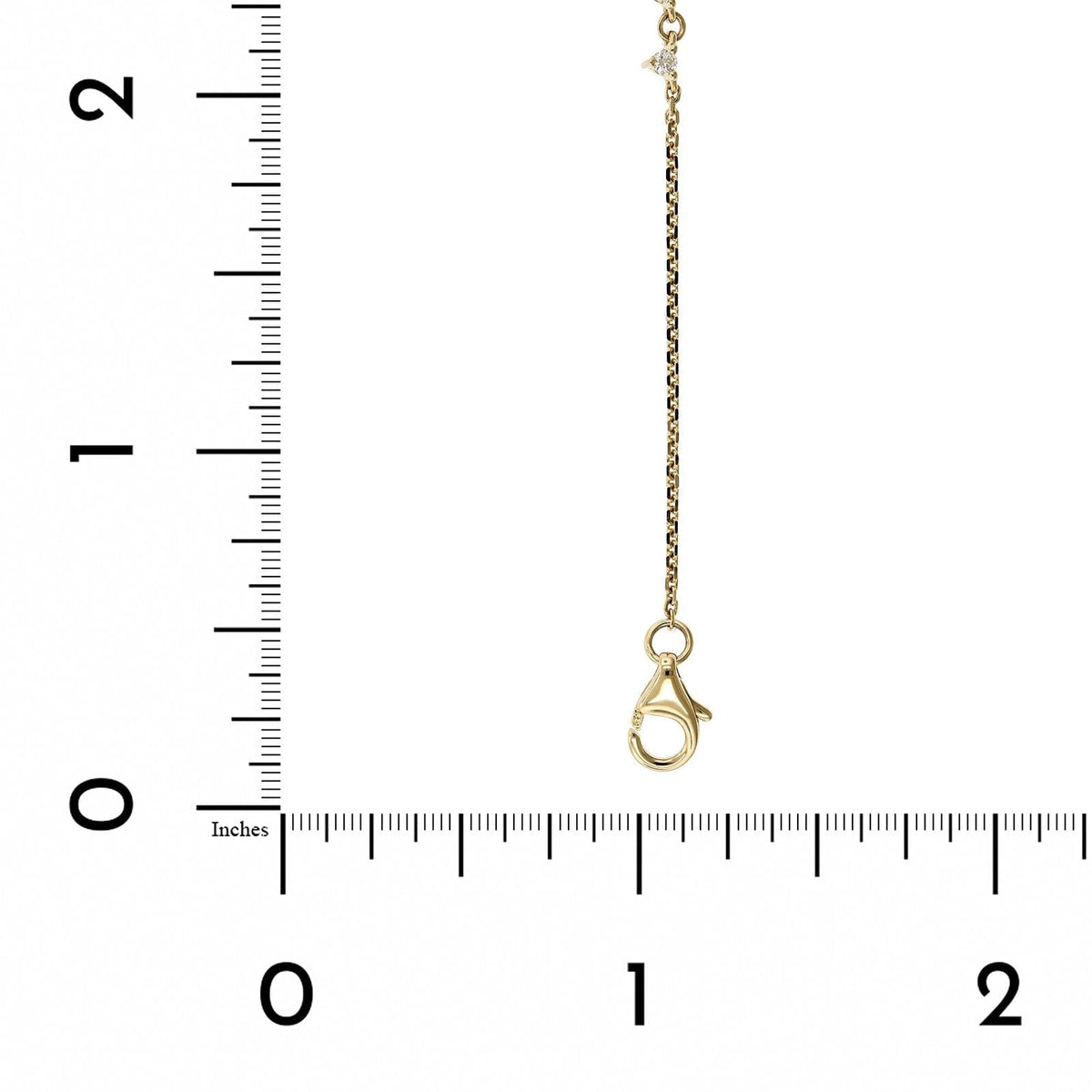 14K Yellow Gold Diamond Cluster Chain Bracelet