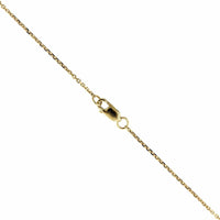 14K Yellow Gold Diamond Cluster Chain Necklace