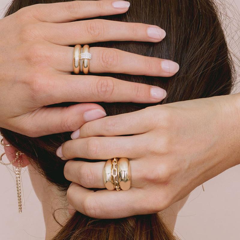 Zoe Chicco 14K Yellow Gold Dome Ring