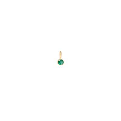 14K Yellow Gold Emerald Charm, Gold, Long's Jewelers