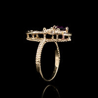 14K Yellow Gold Estate Amethyst Ring, Long's Jewelers