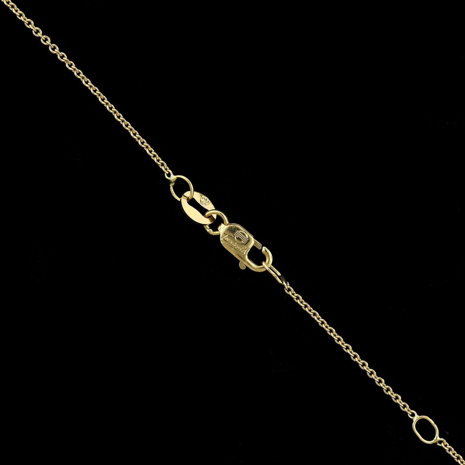 14K Yellow Gold Estate Amethyst and Diamond Pendant, Long's Jewelers