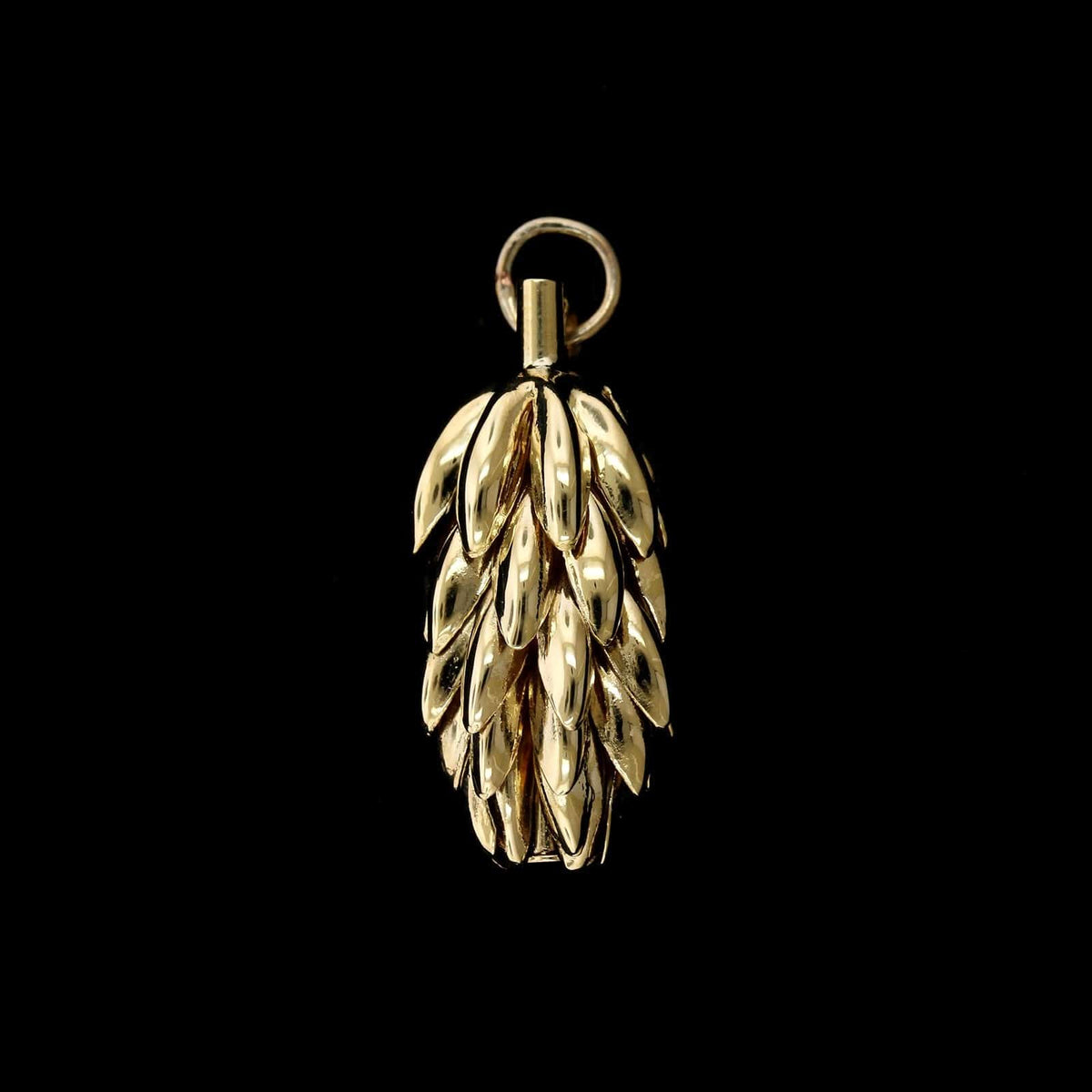 14K Yellow Gold Estate Banana Bunch Charm, Gold, Long's Jewelers