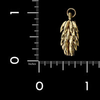 14K Yellow Gold Estate Banana Bunch Charm, Gold, Long's Jewelers