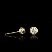 14K Yellow Gold Estate Diamond Stud Earrings, Long's Jewelers