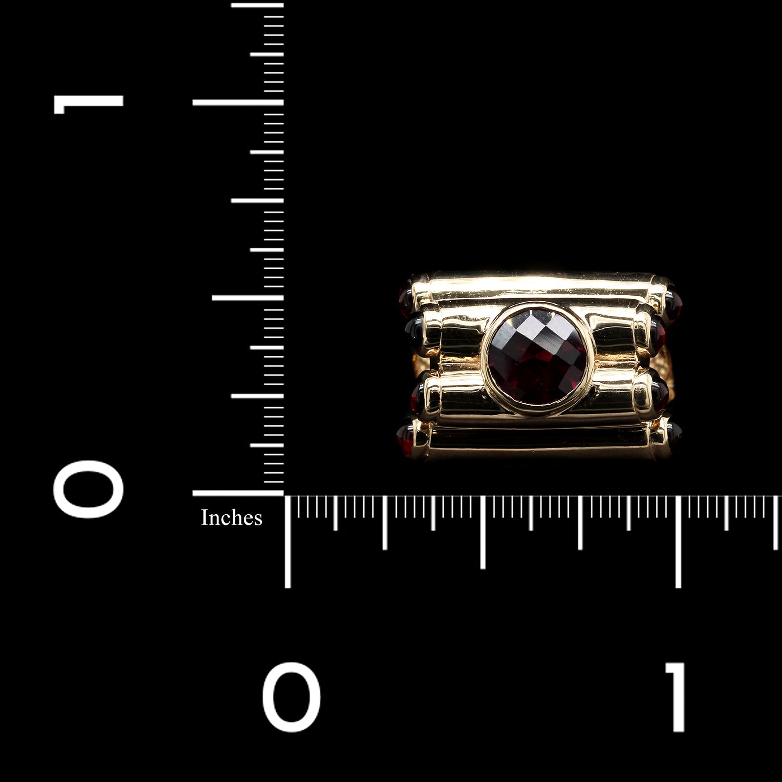 14K Yellow Gold Estate Garnet Ring, Yellow Gold, Long's Jewelers