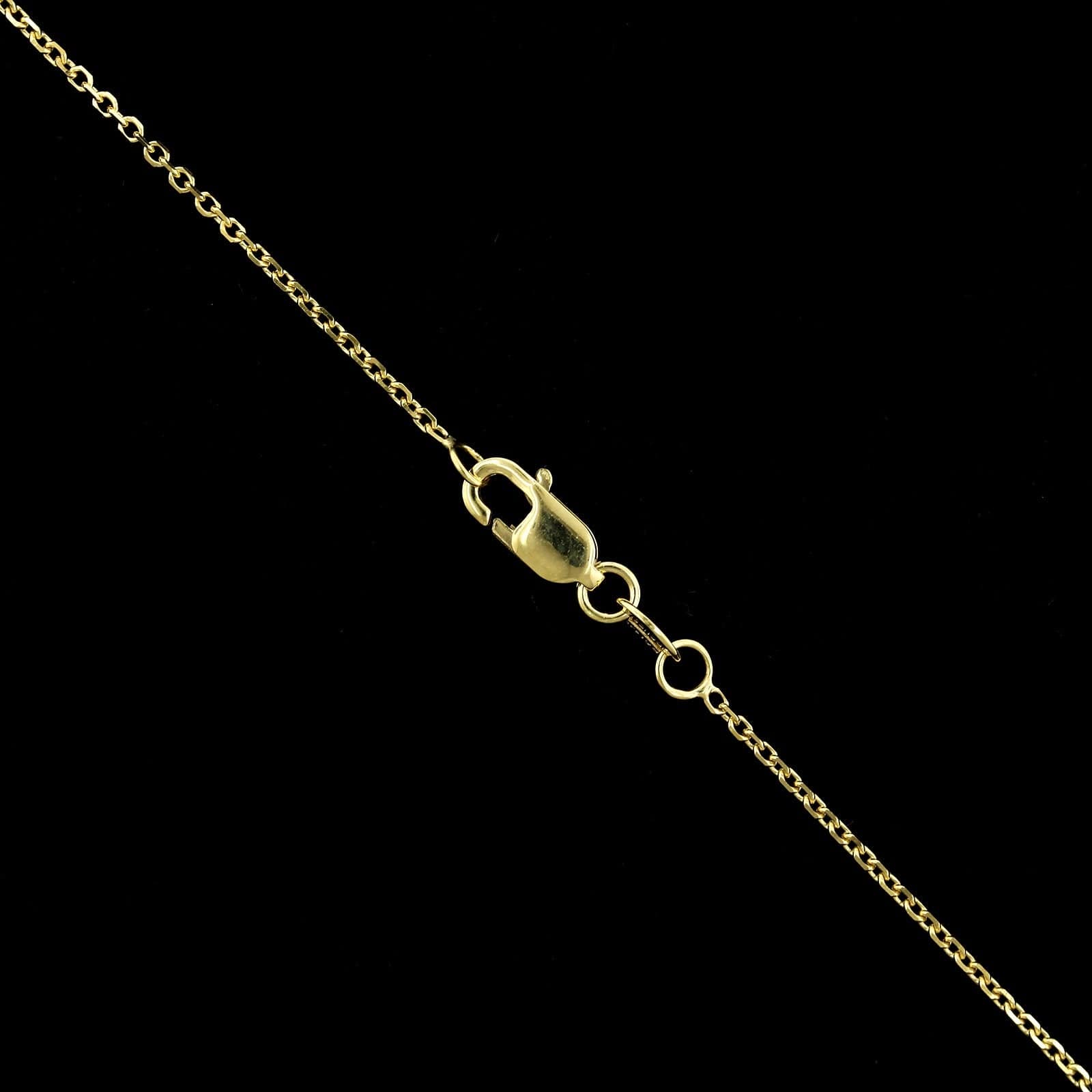 14K Yellow Gold Estate Jade Necklace, Gold, Long's Jewelers
