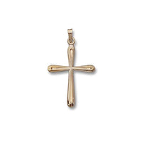 14K Yellow Gold Fancy Design Cross Pendant, Gold, Long's Jewelers