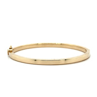 14K Yellow Gold Flat Bangle, Gold, Long's Jewelers