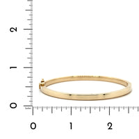 14K Yellow Gold Flat Bangle, Gold, Long's Jewelers