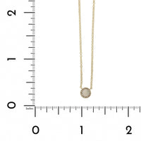14K Yellow Gold Mother of Pearl Diamond Halo Pendant,14k yellow gold, Long's Jewelers