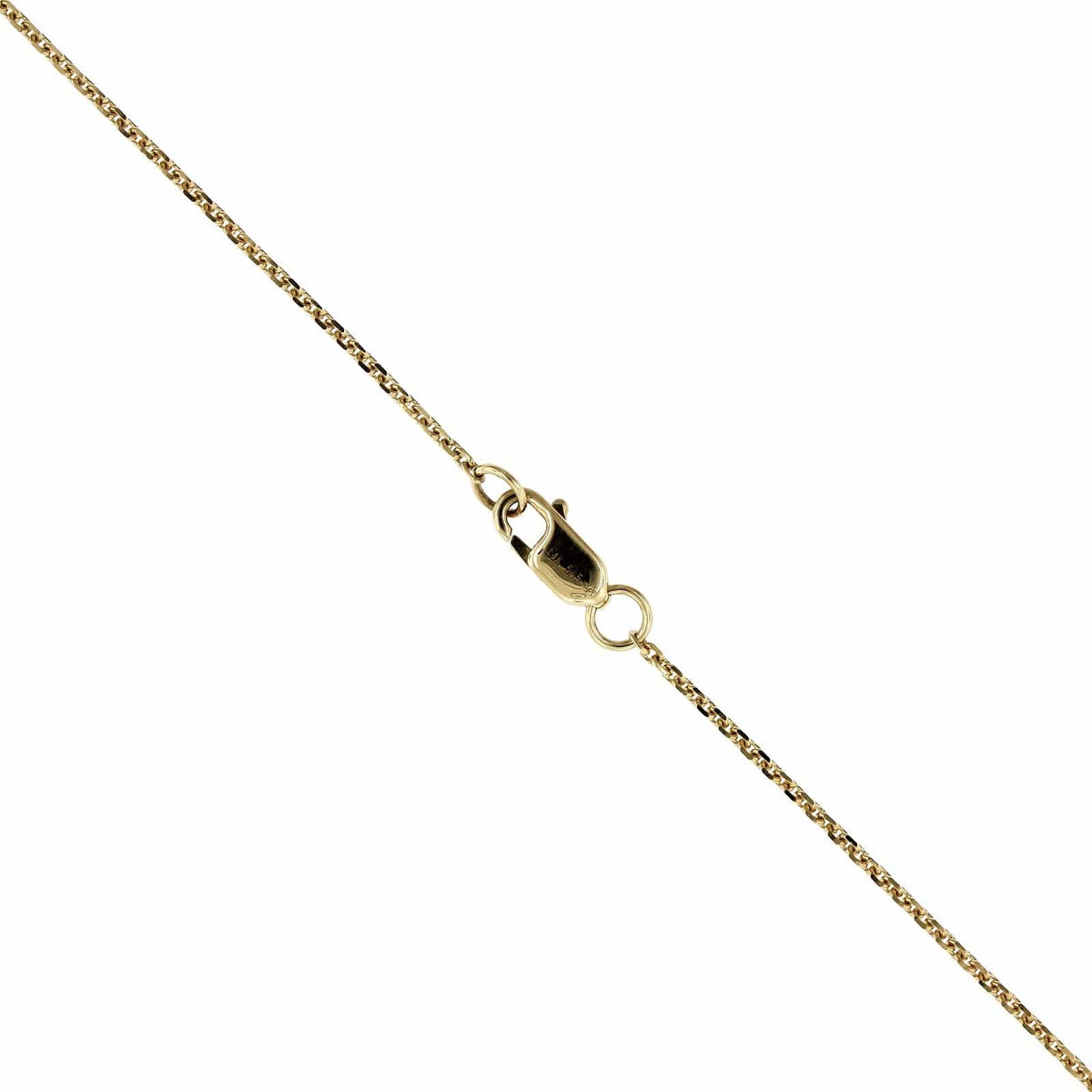 18K White Gold Emerald Cut Sapphire Diamond Halo Necklace, 18k white gold, Long's Jewelers