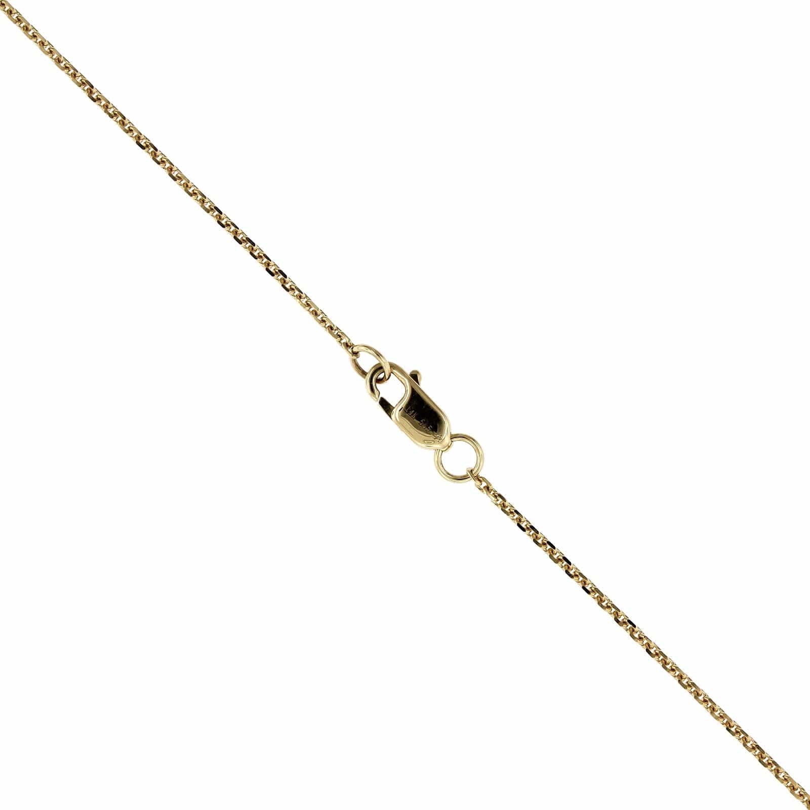 18K White Gold Emerald Cut Sapphire Diamond Halo Necklace, 18k white gold, Long's Jewelers