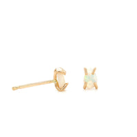 14K Yellow Gold Opal Stud Earrings, Gold, Longs Jeweler's